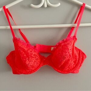 aerie‎ Lace Bra Size 34B Coral